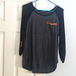 Long sleeved jersey style shirt